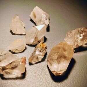 Lot of 9 Chunky Quartz Crystals S/M, Sustainably Sourced, Ouachita Mountains
